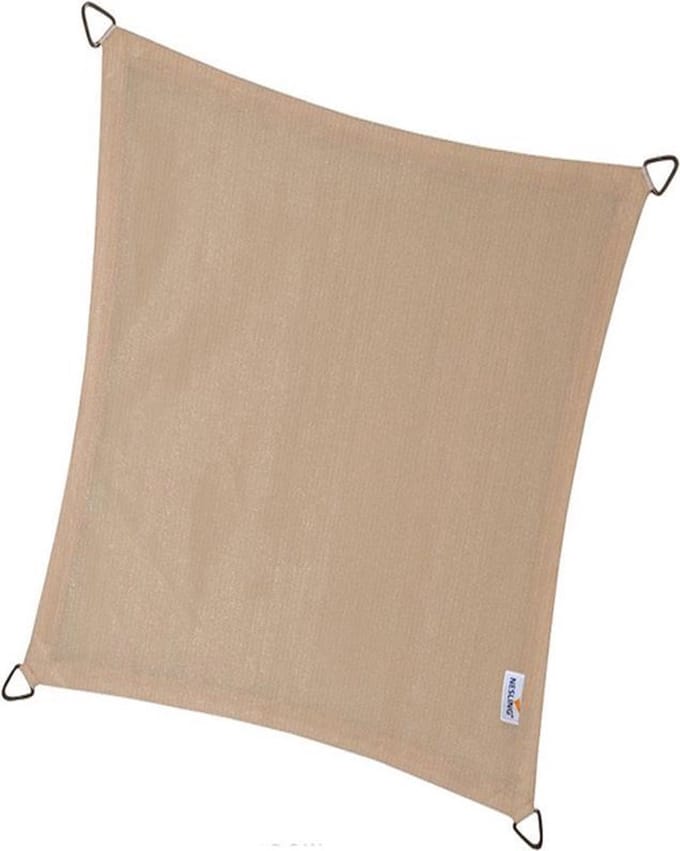 Nesling Coolfit schaduwdoek rechthoek gebroken Wit 3x5 m