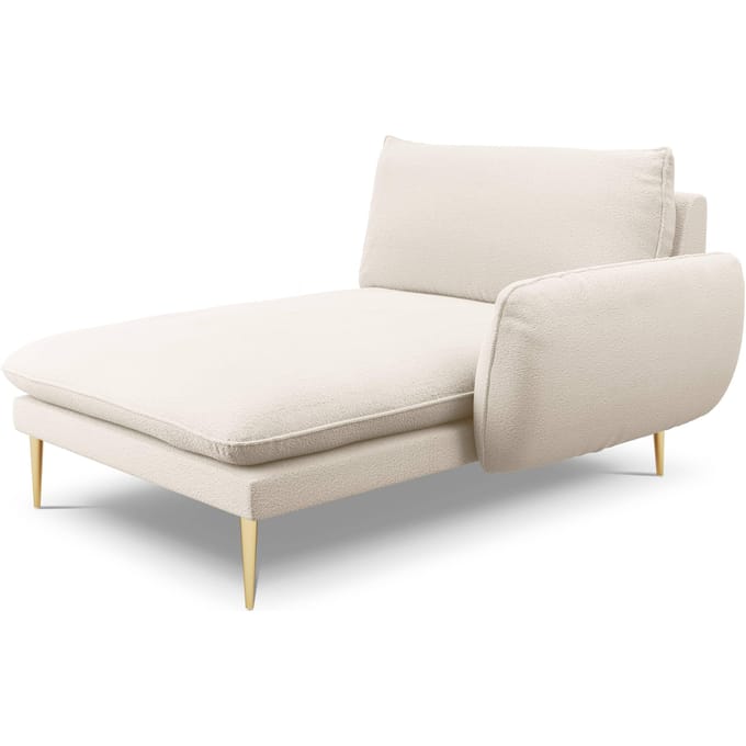 Chaise longue Vienna rechts bouclé | Cosmopolitan Design