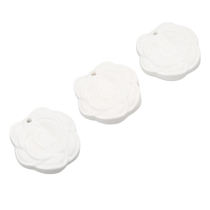 3 pièces Tablettes de cire d'aromathérapie Parfums différents Forme de fleur Sachet parfumé longue durée pour