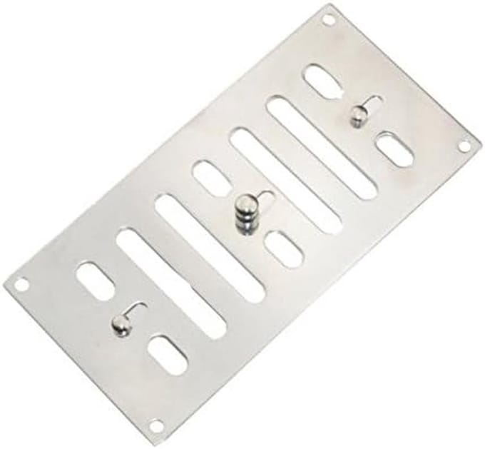 RVS Ventilatie Rooster Verstelbaar 152x76mm - Rookkanaal Afzuiging
