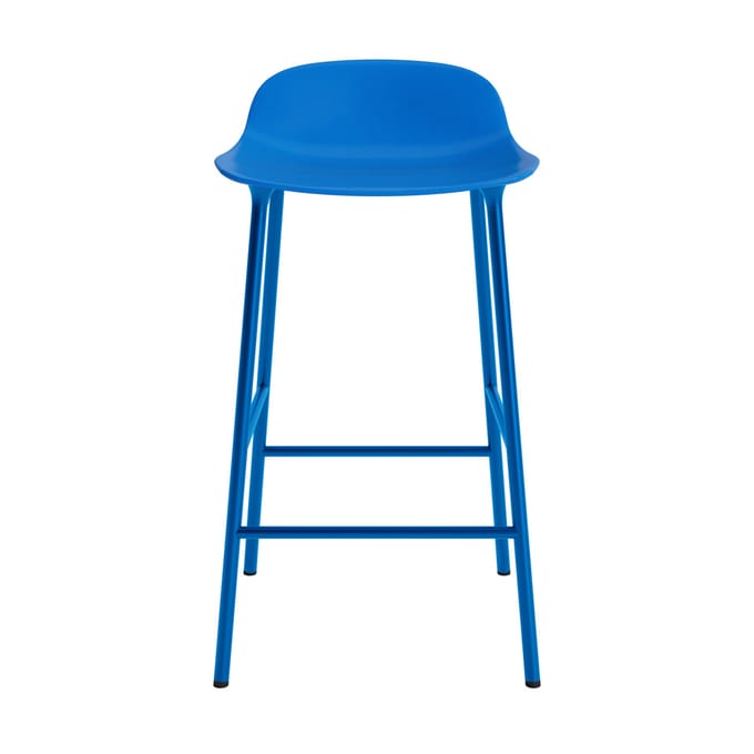 Normann Copenhagen Form barkruk met metalen frame - NormannCopenhagenFormBrightBlue - 65 cm