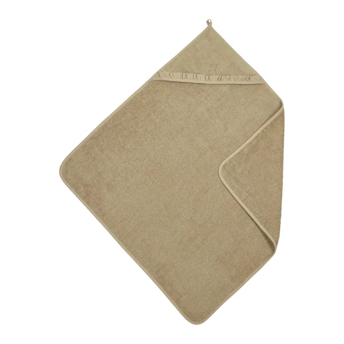 Meyco Baby Ruffle Badcape - Badstof - Taupe - 80x80cm