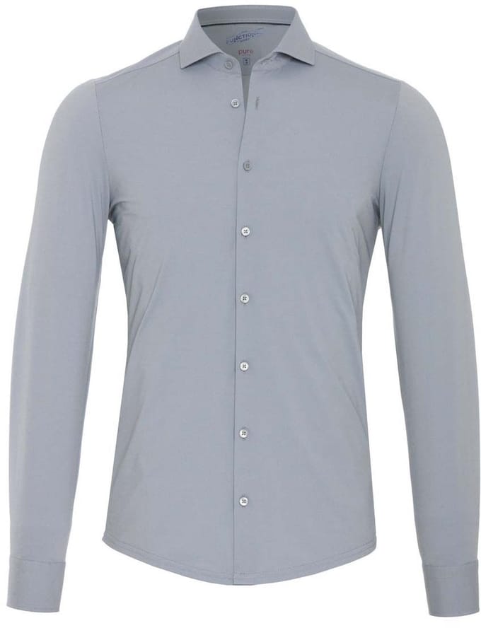 Pure Functional Overhemd Grijs - Maat 37 - Heren - Overhemden Casual