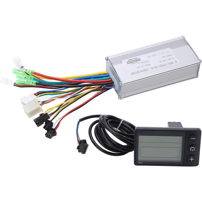 Elektrische Fiets Motor Controller 22A Gemeenschappelijke Controller 36V 48V met LCD S866 Paneel Duim Gashendel voor white