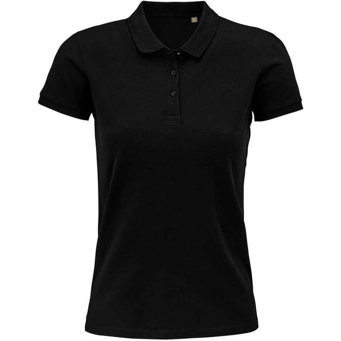 SOLS Dames/dames Planet Organic Polo Shirt (Zwart)