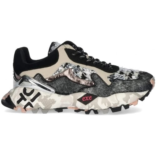 Sneakers Exé Shoes EXÉ Sneakers 134-28P - Black/Grey/Leather