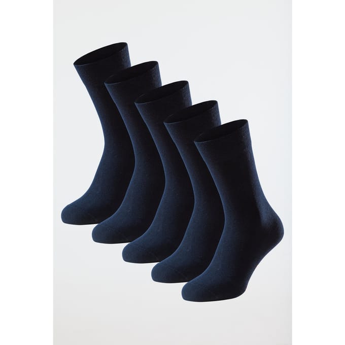 Schiesser Herensokken 5 Pack - Bluebird Heren Sokken - nachtblauw