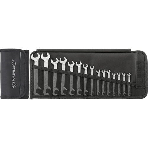Stahlwille 96400651 12/15 PC Dubbele steeksleutelset 15-delig Sleutelbreedte (metrisch) 3.2 - 14 mm