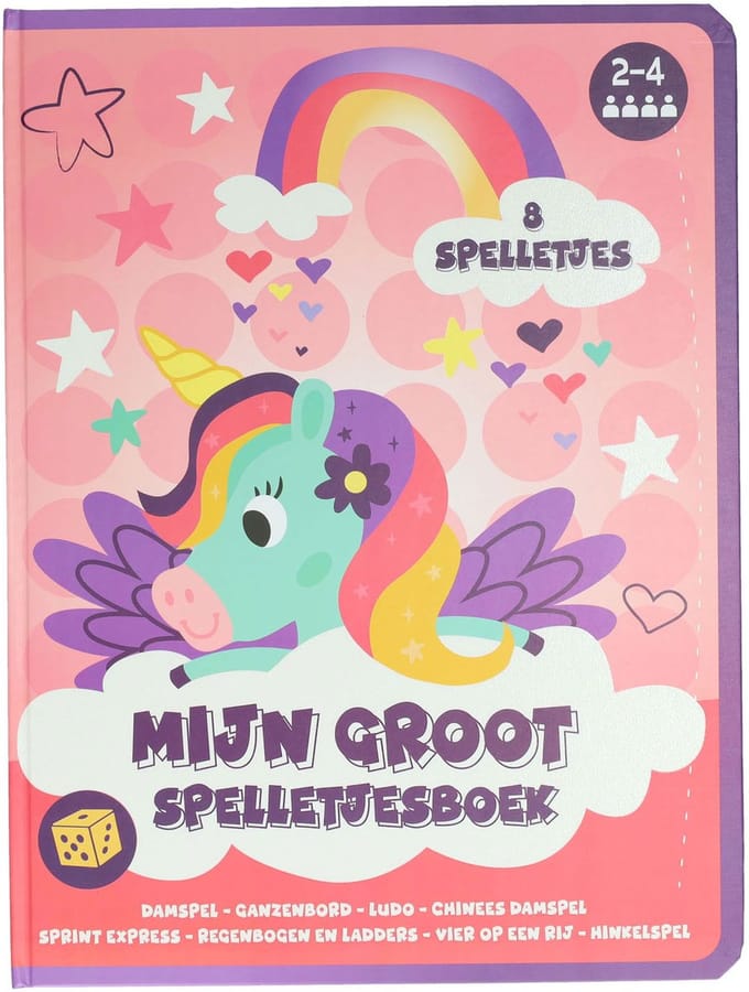 Bordspellen Boek 8 Spellen Eenhoorn - 3jr.