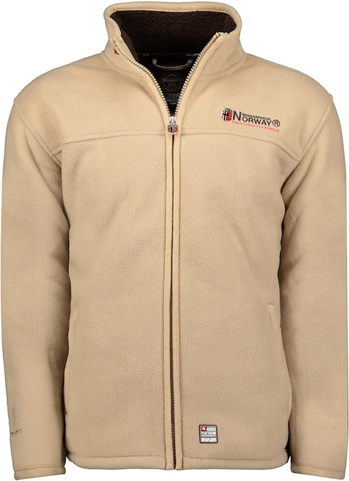 Fleece Vest Teddy Gevoerd Heren Camel Geographical Norway - L