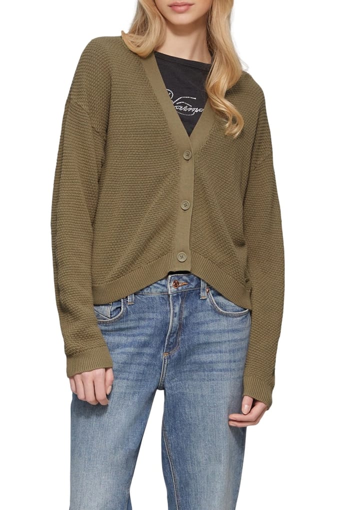 s.Oliver -qs Cardigan Dark Green Taglia: S | Cardigan Outlet | Donna | Verde