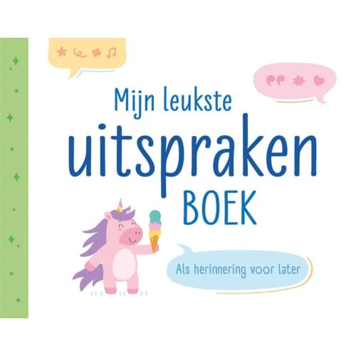 Mijn leukste uitspraken boek groen