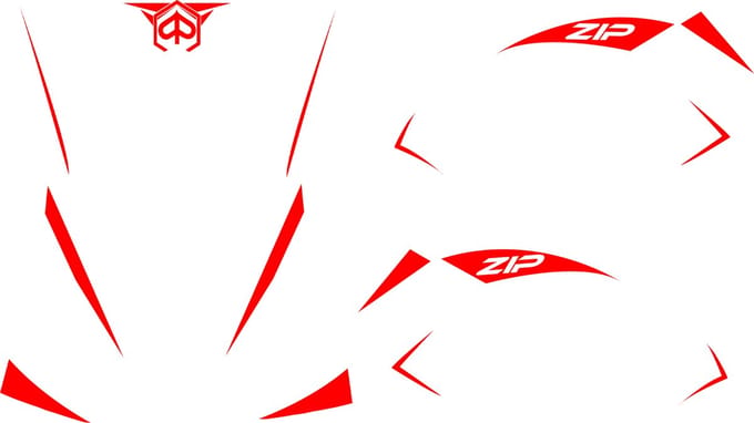 Stylingkit Voor Stickerset Special Piaggio Zip SP - Rood