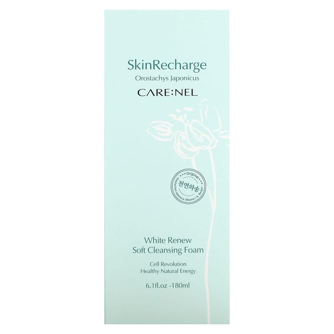 Care:Nel, White Renew Soft Cleansing Foam, 180ml (6.1fl oz)