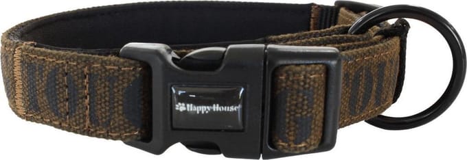 Happy-House Halsband Tough Bruin&Zwart 37x1.5 cm