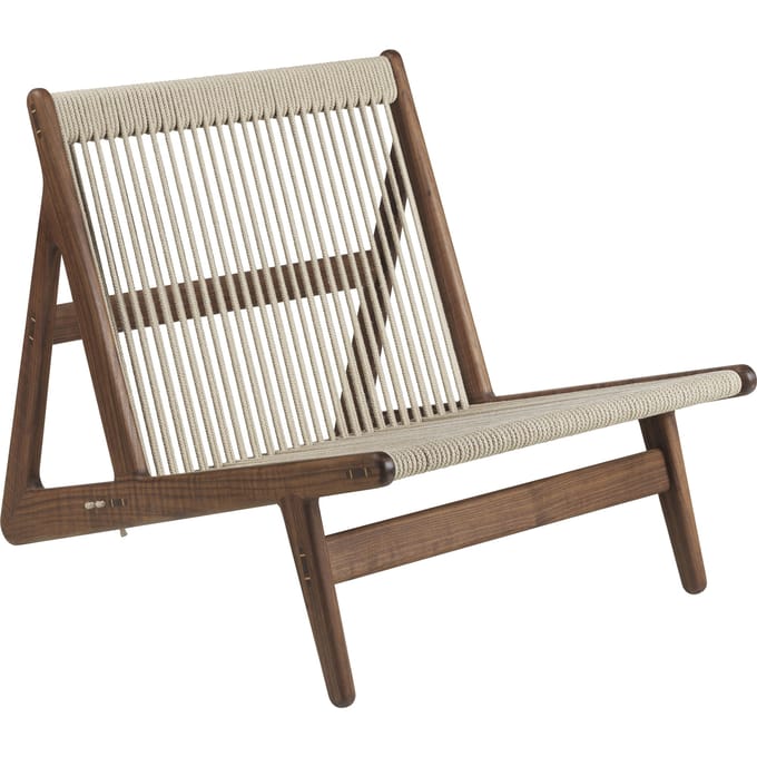 Gubi MR01 Initial Lounge Stoel - walnoot