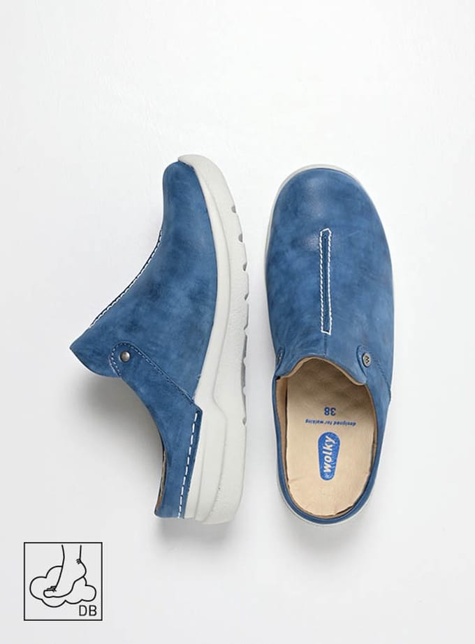 Wolky Dames Klompen 06625 Holland DB Blauw