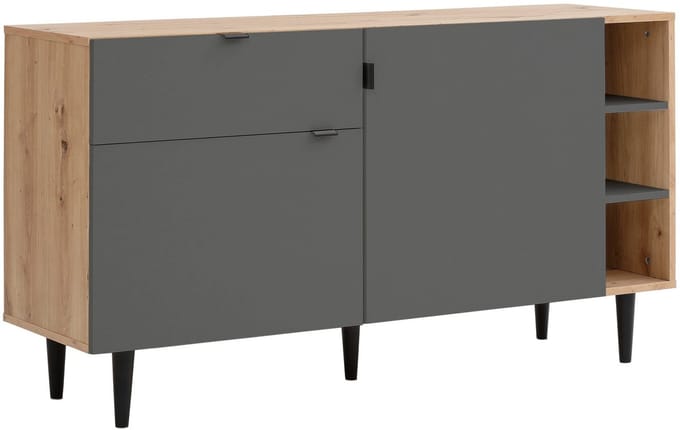 Legro-Dressoir - Eiken Antraciet
