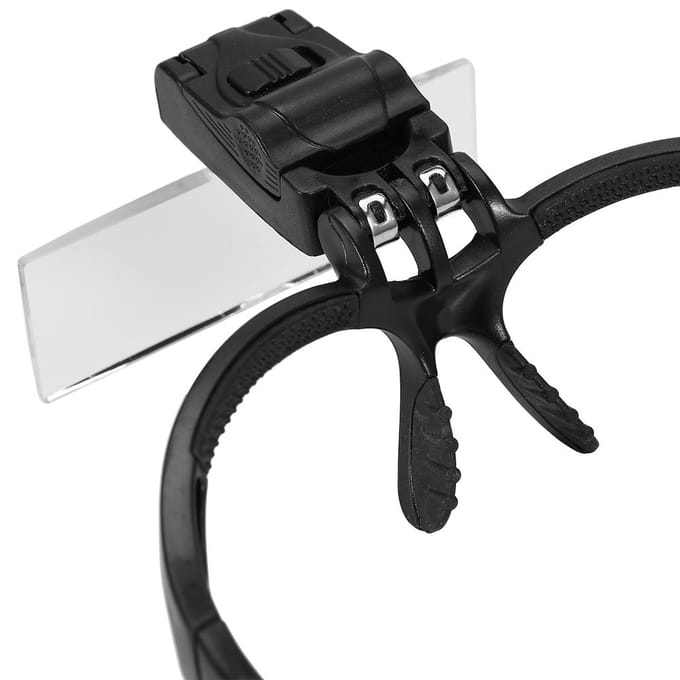 Loupe LED Éclairée Loupe Bijoutier Réparation Montre Extension de Cils Bandeau