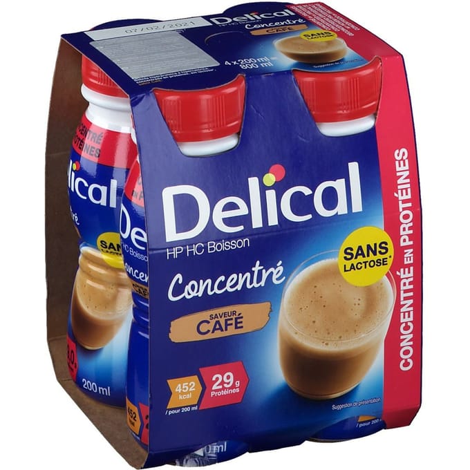 Delical Geconcentreerde Koffie 4x200 Drinkbare oplossing