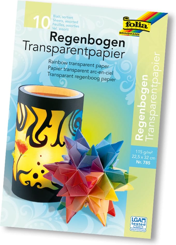 transparent paper "785" rainbow 10 v.