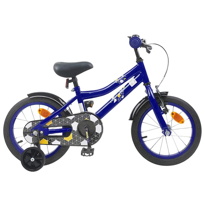 vidaXL - Kinderfiets - 12 - Inch - voor - 2-4 - jaar - oud - Donkerblauw