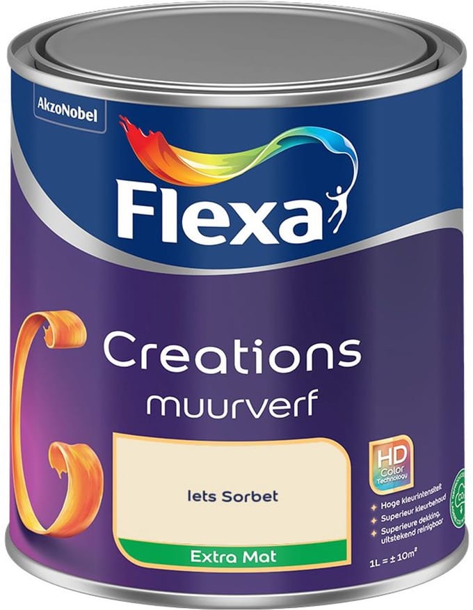 Flexa - Creations Muurverf Extra Mat - Iets Sorbet - Mengverf - 1 L