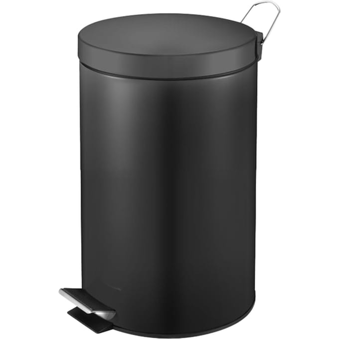 V-Part - Pedaalemmer 12 liter - Steel Plastic - zwart - Prullenbak