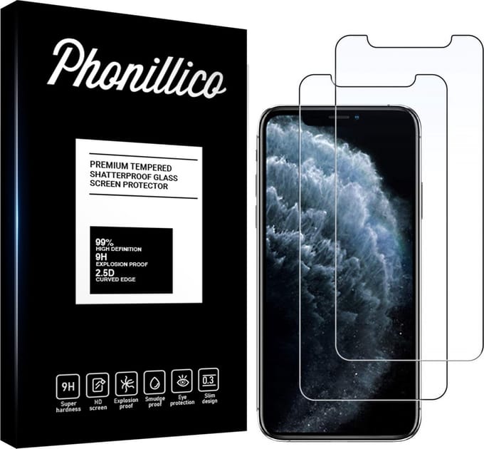 Screenprotector voor iPhone 11 Pro Max - 2 stuks Beschermglas van glas Transparante glazen schermbeschermfolie