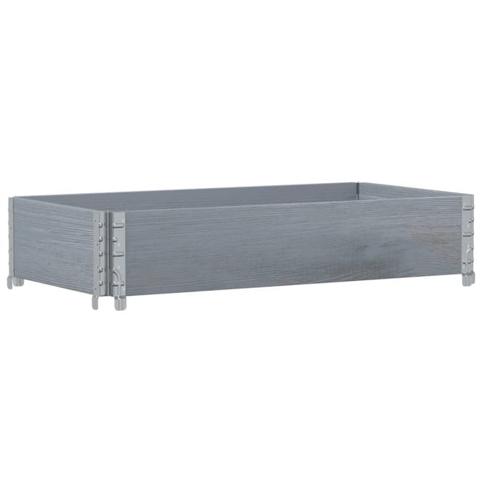 vidaXL - Plantenbak - 100x50 - cm - massief - grenenhout - grijs