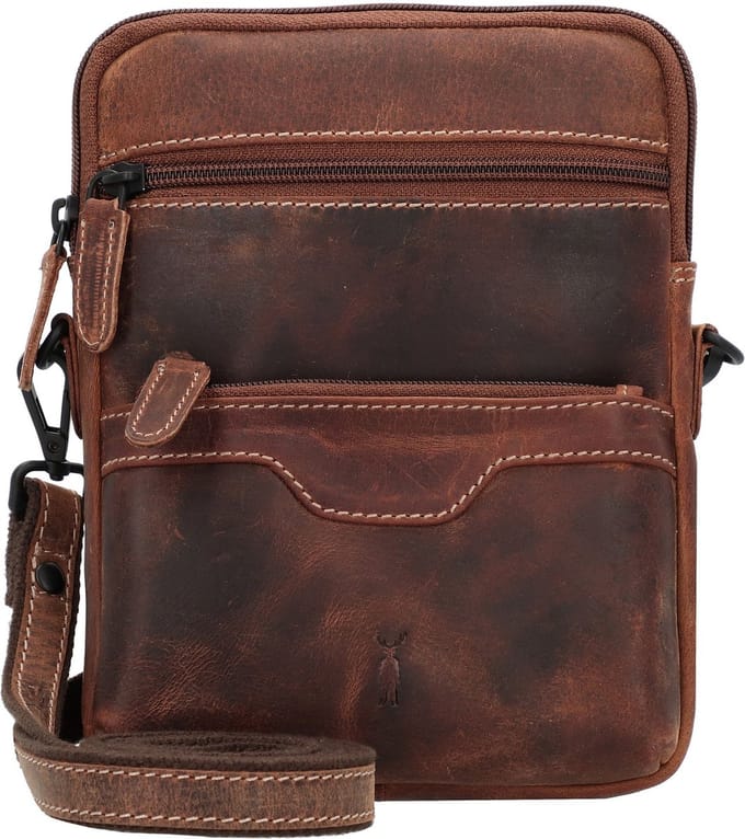 Jack Kinsky Baltimore 11 Schoudertas Leer 16 cm - Jongens - cognac