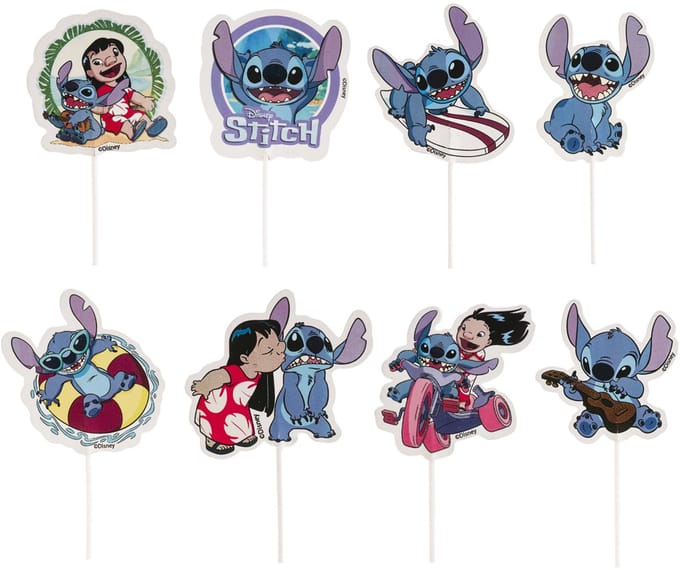 DEKORA - 16 Stitch papieren taarttoppers