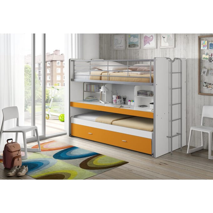 LUCEVI - Bonny Stapelbed 90x200cm - Oranje