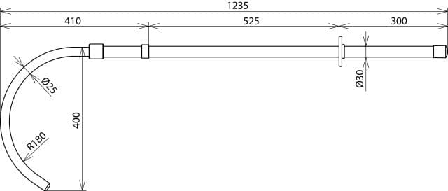 Reddingsstang 36kV Lengte 1235mm - 766040