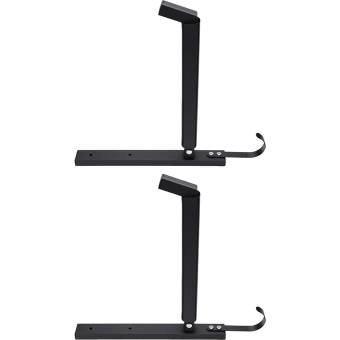 Heavy Duty Kayak Opberghaken Wandmontage Kano Rek 1,5 mm Versterkte Staalconstructie voor Garage 200 lb Draagvermogen black