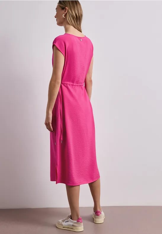 Midi-jurk met boothals