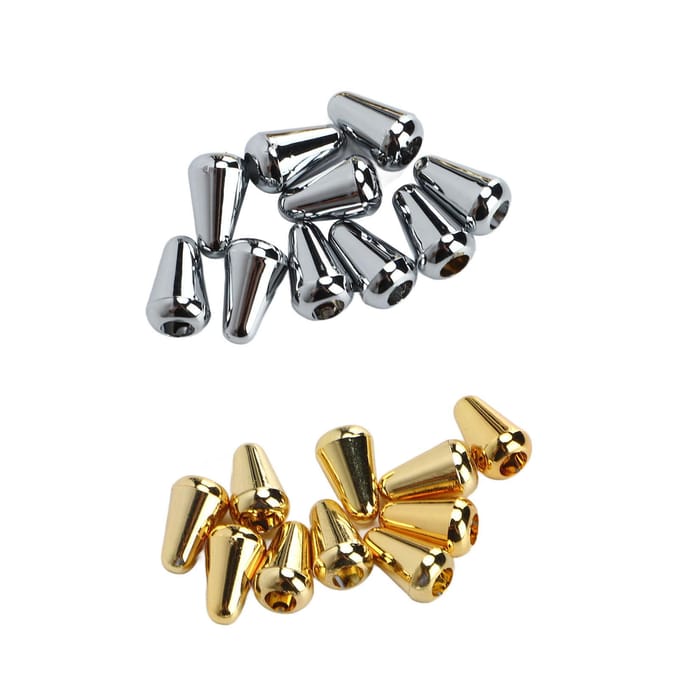 20 stuks Elektrische Gitaar Schakelaar Tip Toggle Knop Sleuf Plastic Set Kit voor Vervanging gray