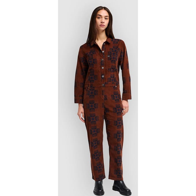 RVCA Shannen Relaxed Jumpsuit bruin