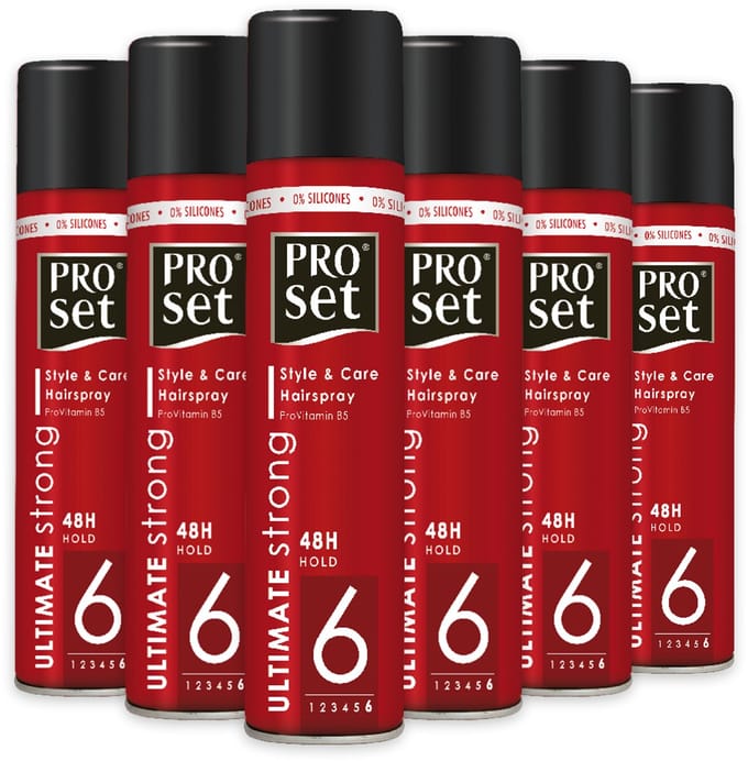 Proset Haarlak Ultimate Strong - 6x 300ml - Voordeelverpakking