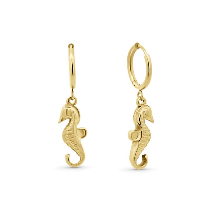 8CE-70621 - CO88 Collection – Oorbellen zeepaardje – goudkleurig