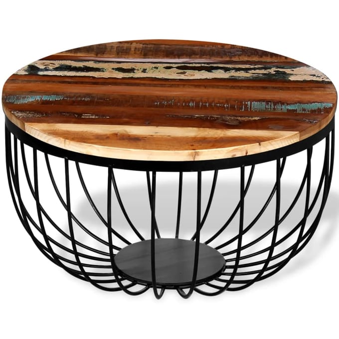 vidaXL - Salontafel - massief - gerecycled - hout