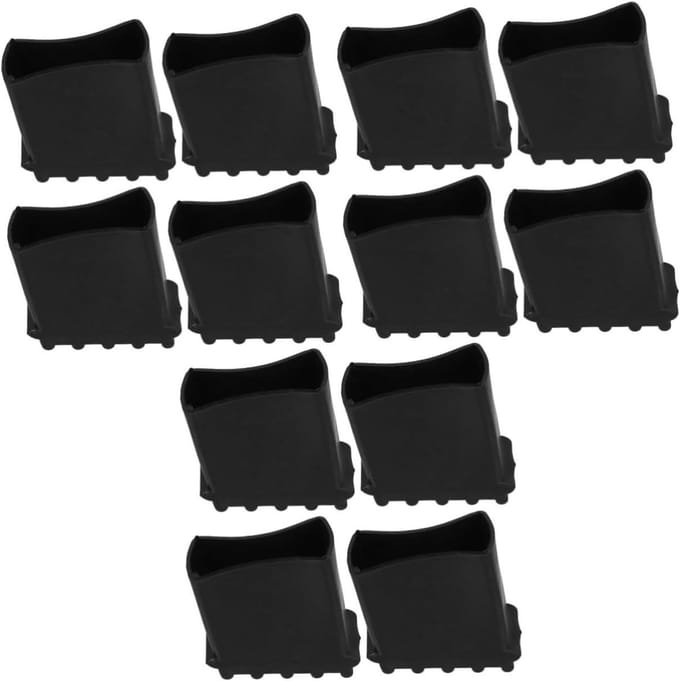 Ladderpoten Pads - Antislip Voetjes - Vloeren Beschermen - Verstevigd Rubber - 4 Stuks - Zwart