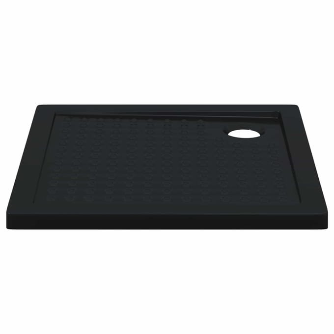 vidaXL - Douche - Basis - Tray - met - Stippen - 80 - x - 80 - x - 4 - cm - ABS - Zwart