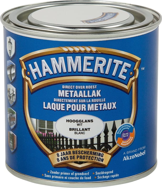 Hammerite - Metaallak Hoogglans - Wit - 2,5 L