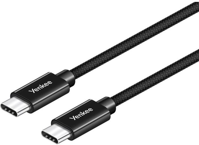 USB-C-kabel - YENKEE - YCU C02 BK - 0,2 m