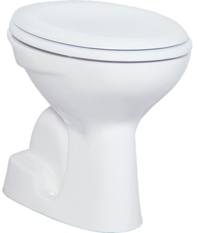Creavit Toiletpot voor laaghangend reservoir, 36x54cm, S-sifon, wit