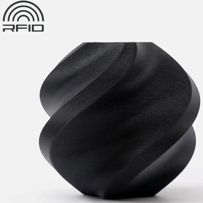 Bambu Lab - PLA Matte 1.75mm Filament – 1kg – houtskool (charcoal) - zonder spoel