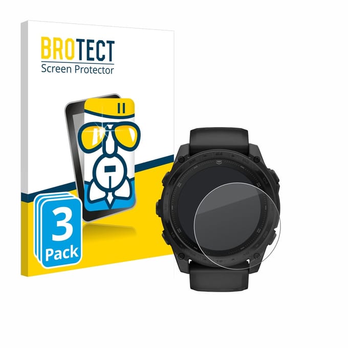 Screenprotector 3 Stuks voor Garmin Tactix 8 AMOLED (51 mm) Beschermglas transparant