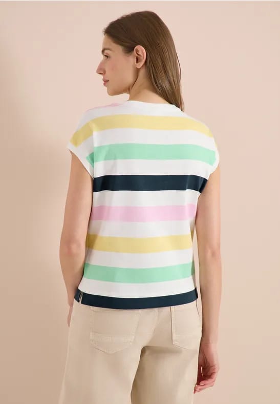 Shirt met meerkleurige strepen