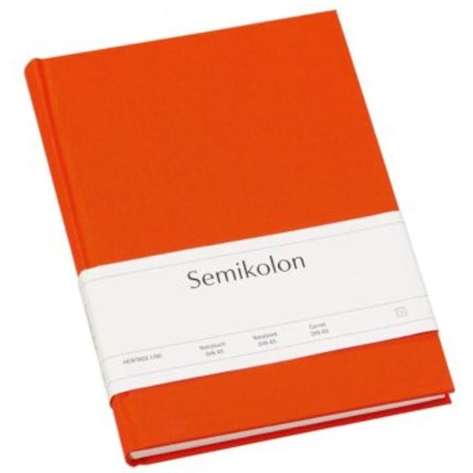 Semikolon notitieboekje classic, formaat a5, gelinieerd, kleur oranje